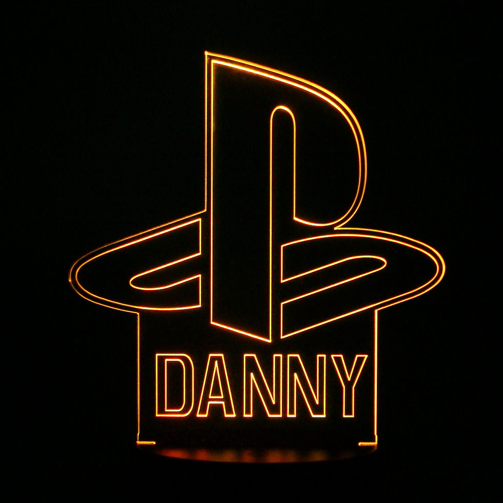 Thumbnail: Personalised Playstation Logo  Colour Changing LED Lamp PS1 PS2 PS3 PS4 PS5