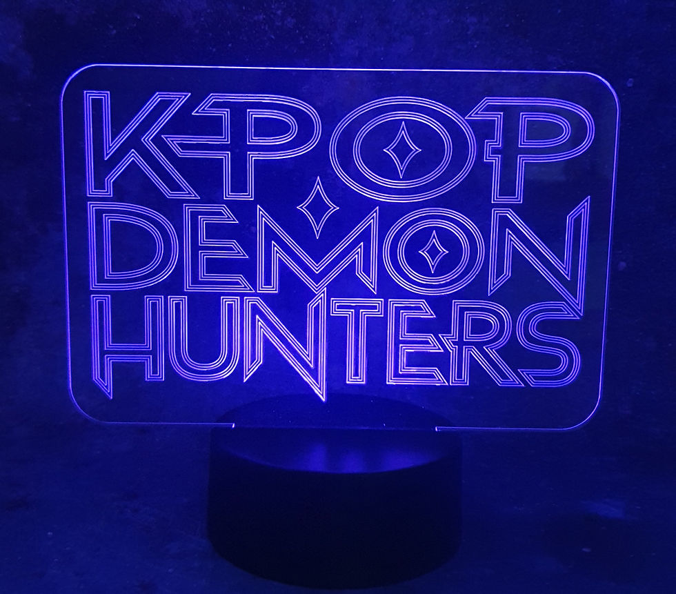 K-Pop Demon Hunters Free Standing LED Colour Changing Lamp with remote