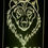 Thumbnail: Personalised Wolf LED Colour Changing Lamp with remote control