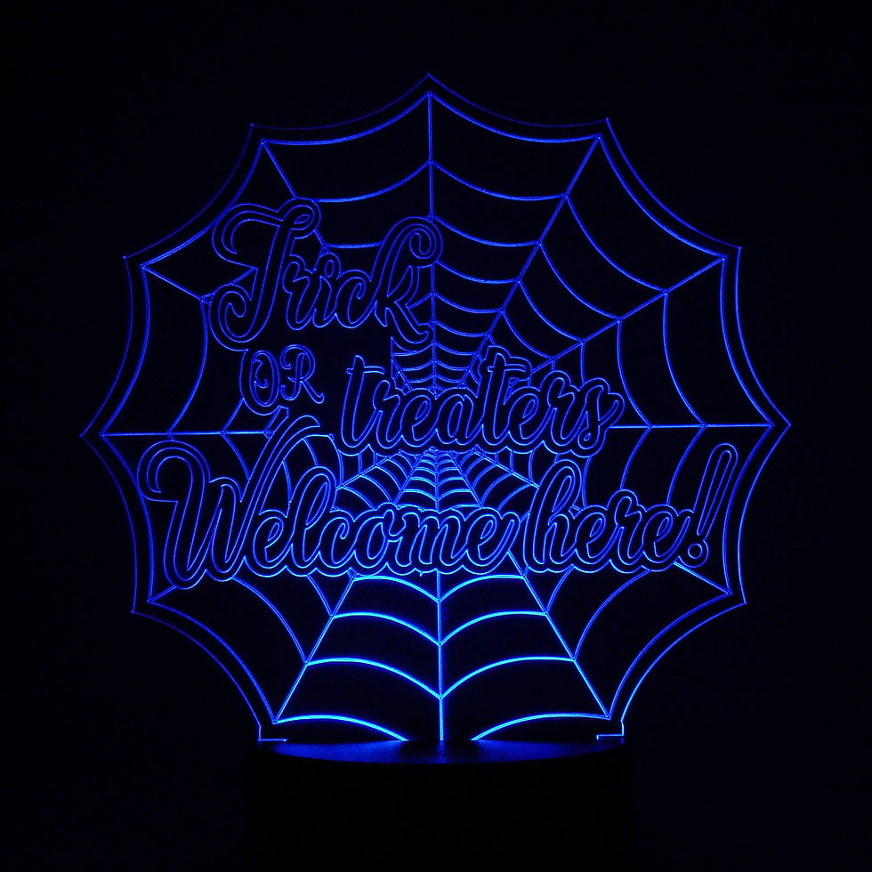 Thumbnail: Spiders Web Halloween Party LED Colour Changing Lamp with remote control