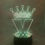 Thumbnail: Madness Ska Crown Colour Changing LED Lamp with remote control