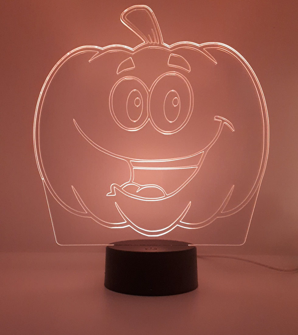 Thumbnail: Happy Pumpkin Halloween LED Colour Changing Lamp with remote control