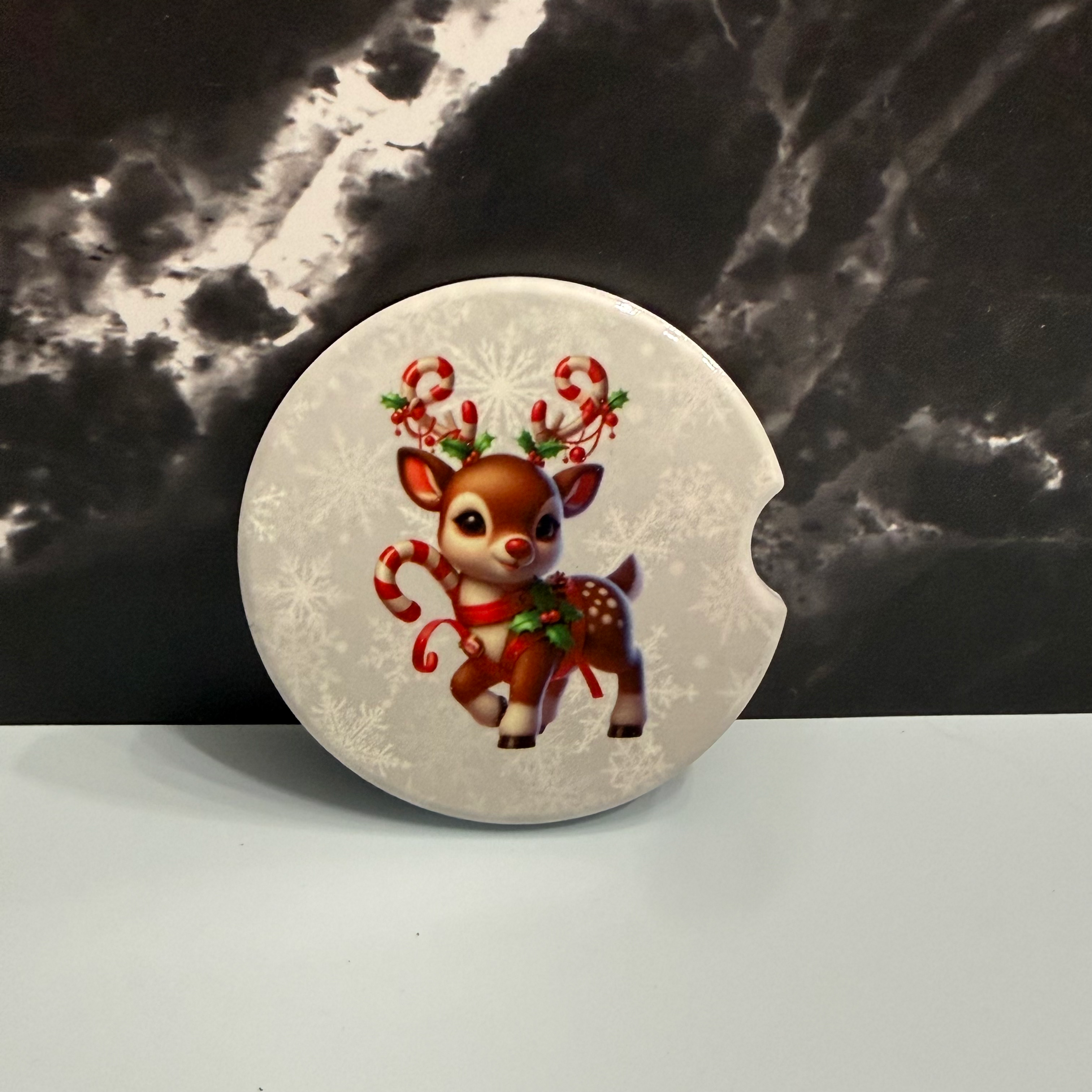 Rudolph with Candy Canes