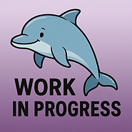 Digital Illustration Of A Cartoon Dolphin On A Gradient Background.png