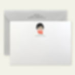 custom portrait personalized stationery