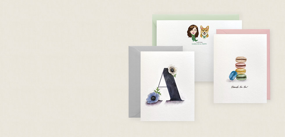 personalized note cards & custom stationery los angeles, new york