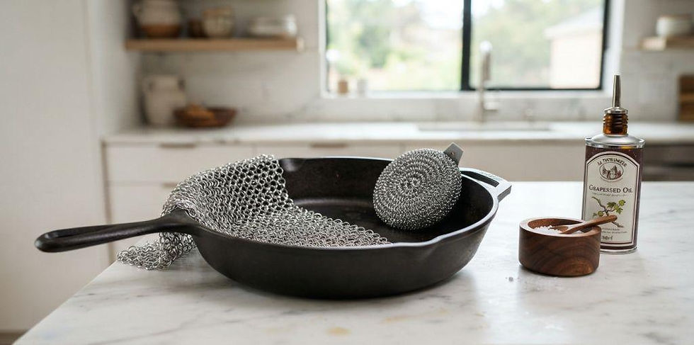 The Ringer vs Knapp Made Cast Iron Scrubber