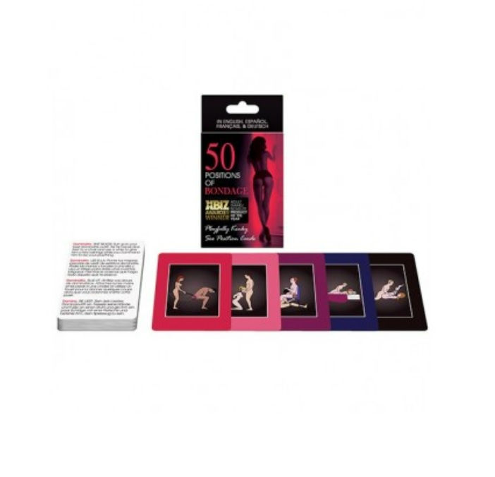 Juego de cartas "50 posiciones del bondage"