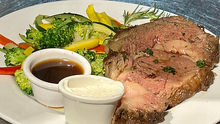 Cork Tucson Prime Rib vegetables