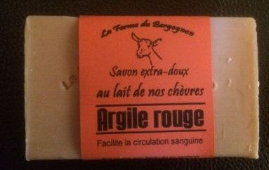 Savon Argile Rouge - Au Lait de chèvres
