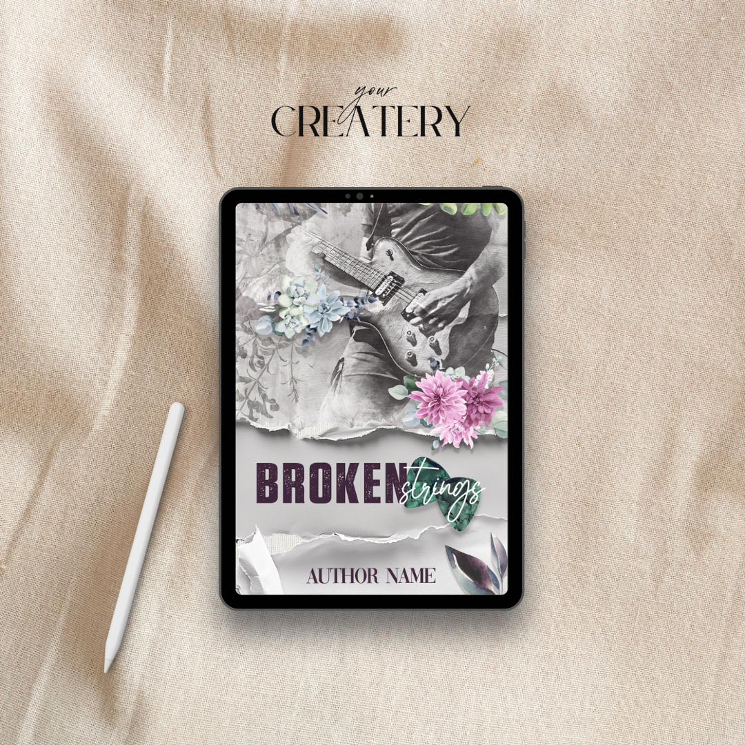 Broken Strings - Premade customizable Book Cover
