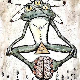 Psychedelic frog