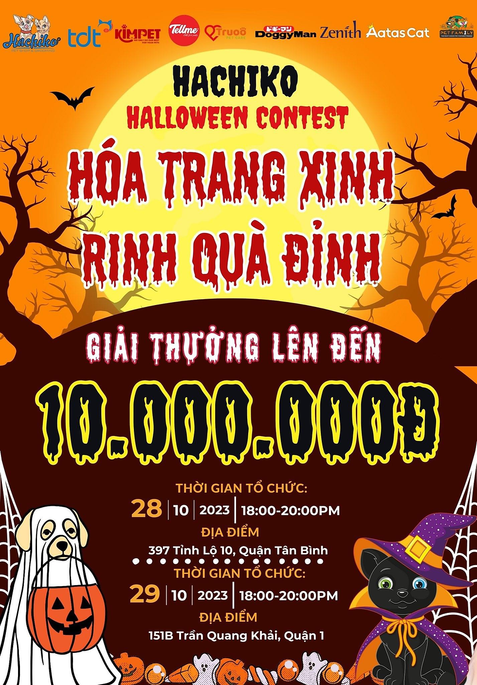 Halloween cho thú cưng