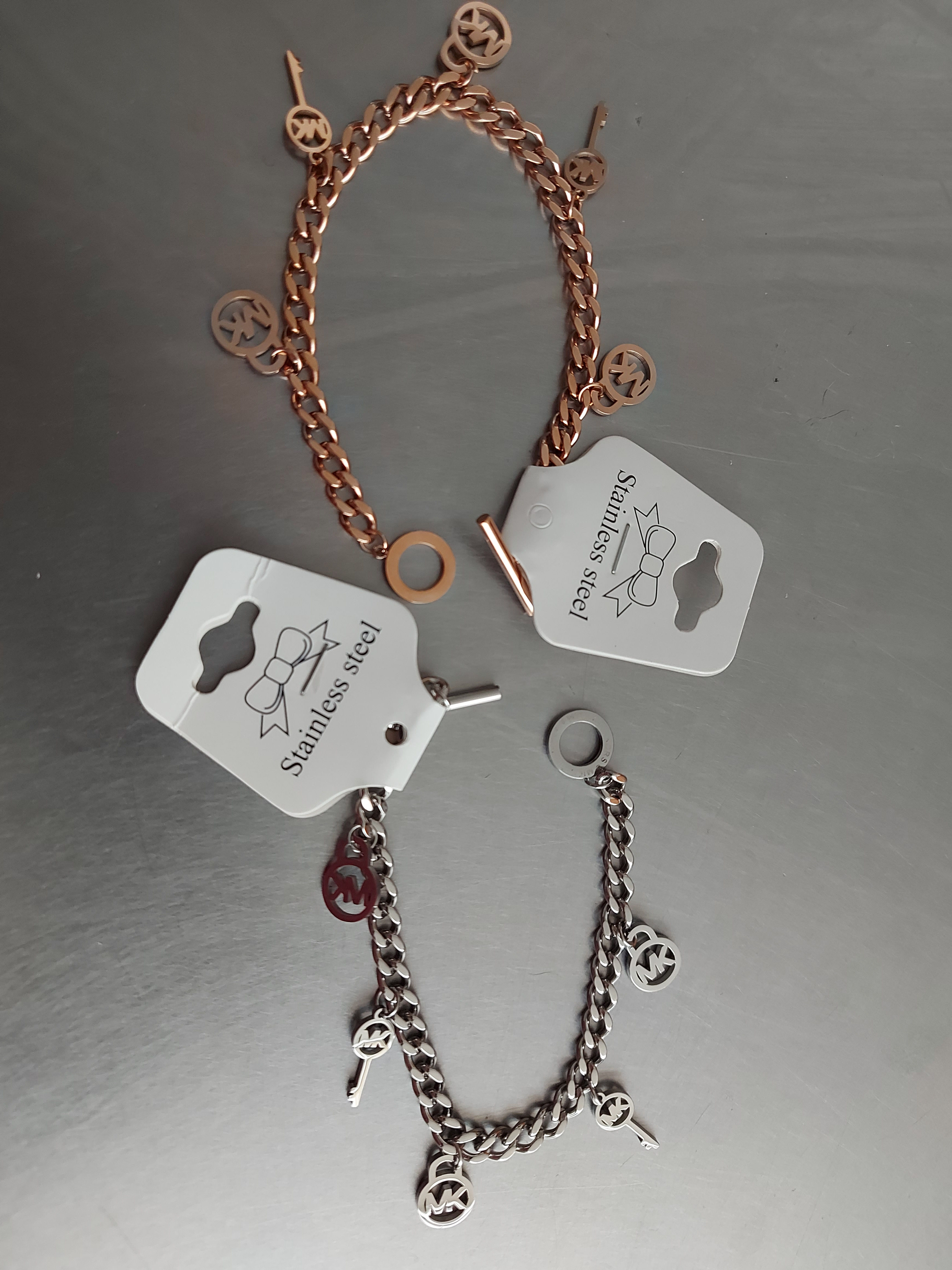 Pulsera MK (Michael Kors)dijes oro rosado 