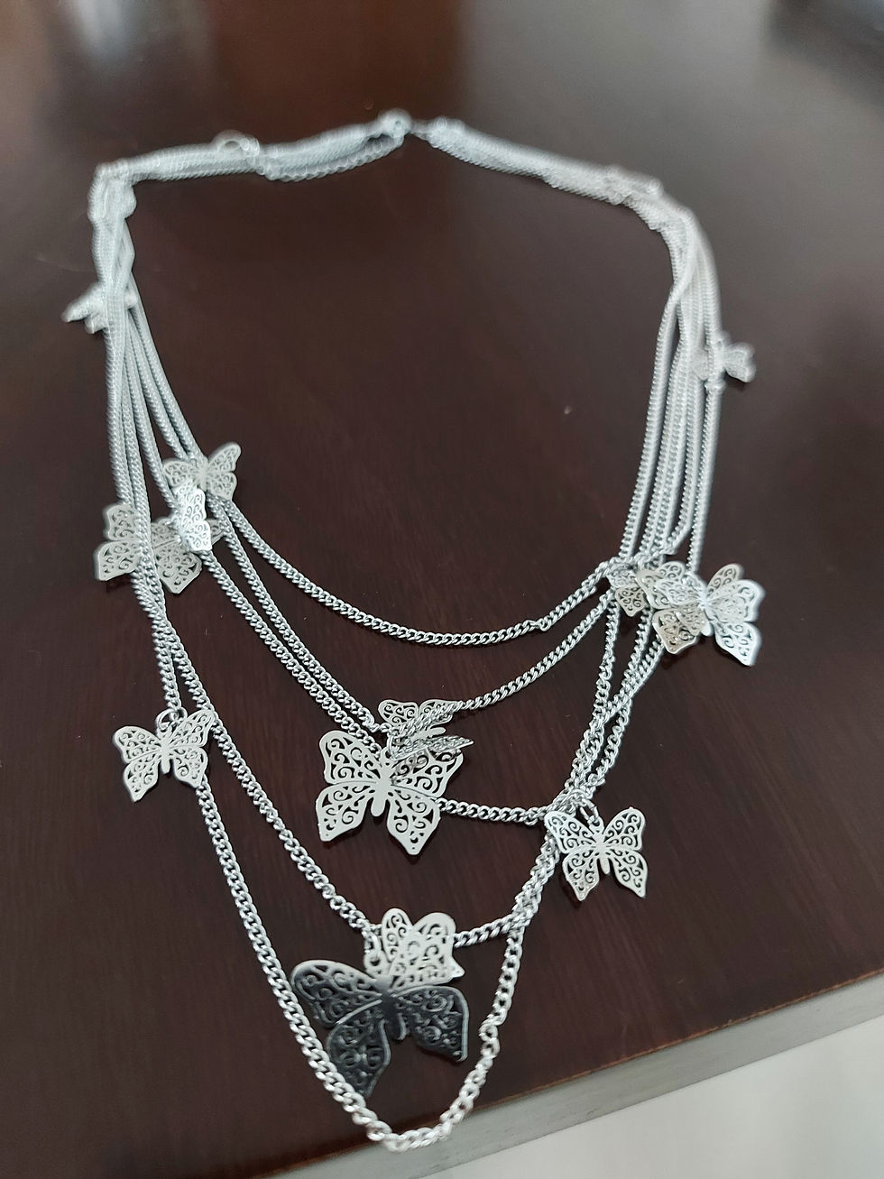 Thumbnail: Collar mariposa filigrana 