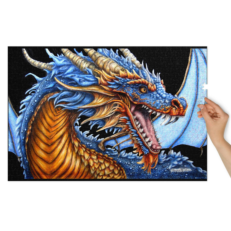 Thumbnail: Dragon Jigsaw Puzzle with Tin