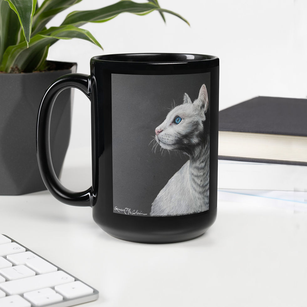White Cat Mug