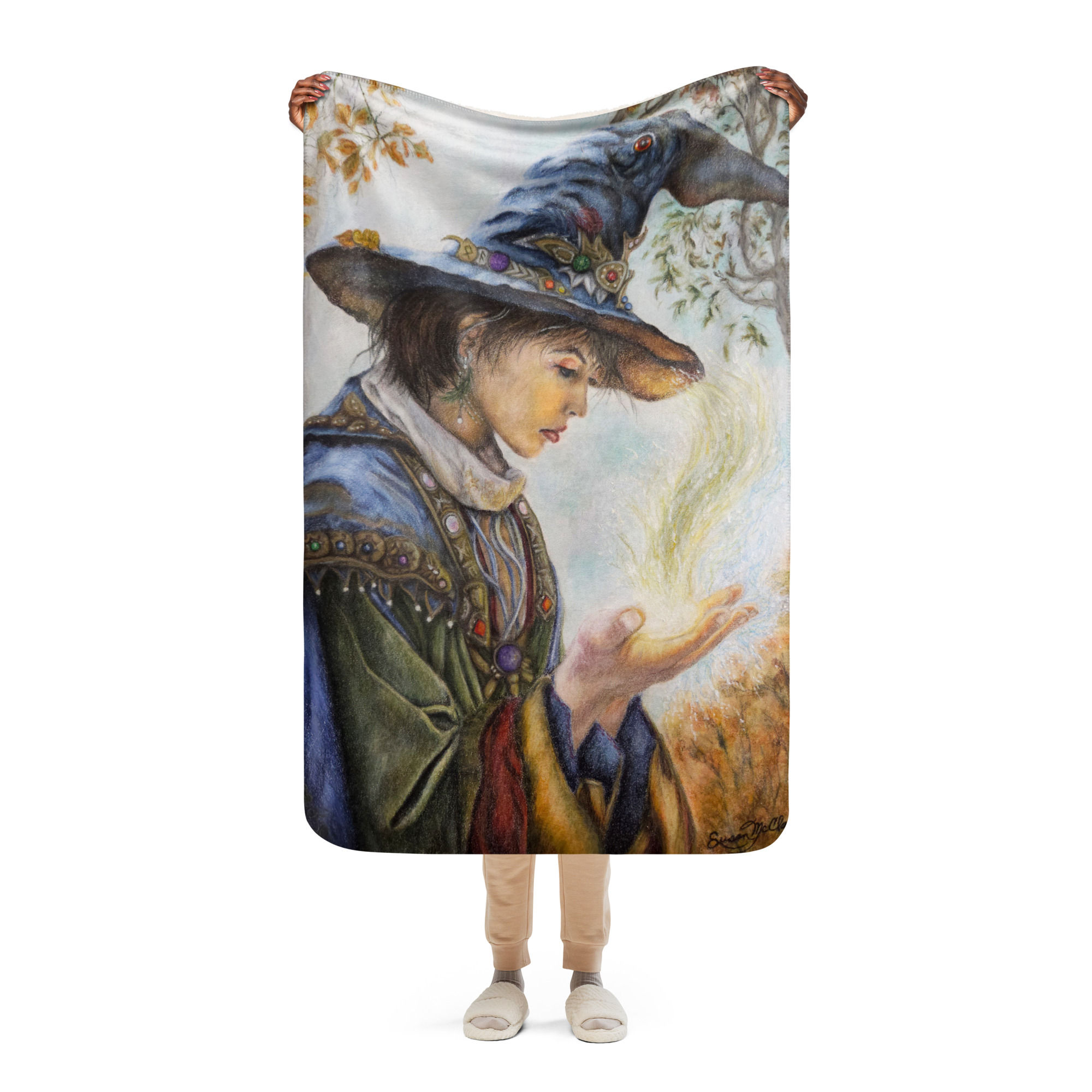 Witch of the Wood Sherpa Blanket