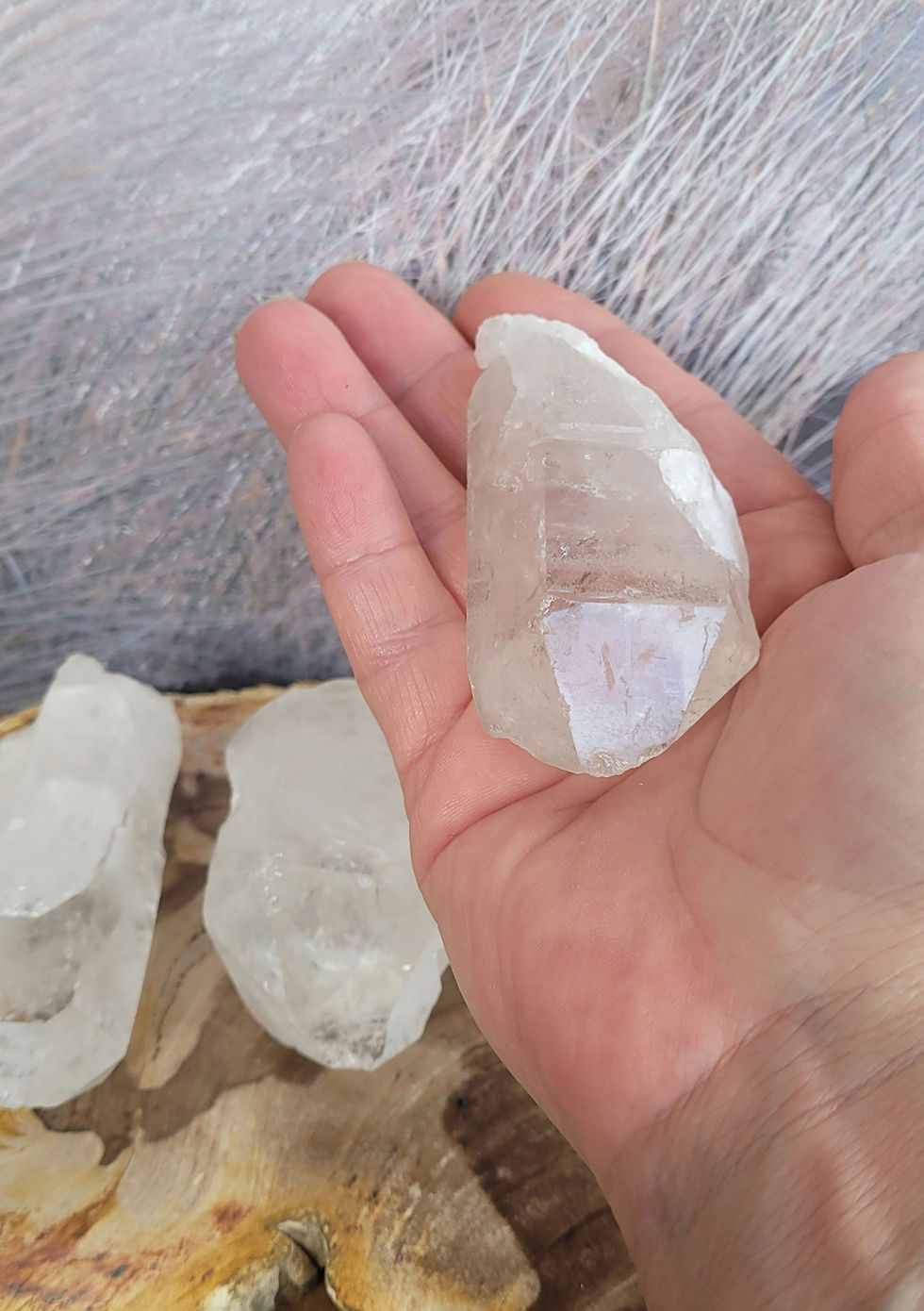 Thumbnail: Clear Quartz Points Raw