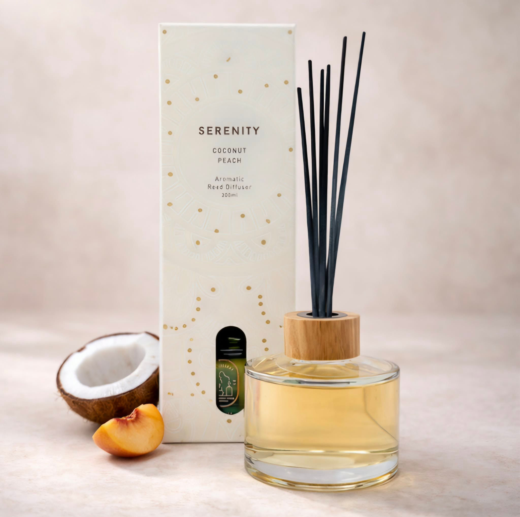 Serenity Coconut Peach Reed Diffuser