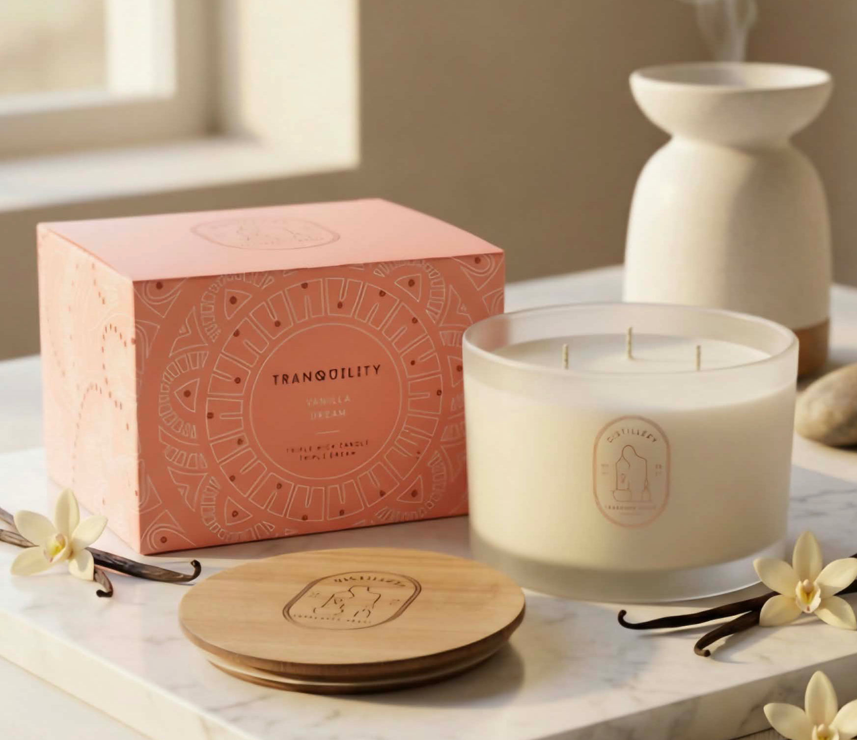 Tranquility Vanilla Dream Soy Candle 450g