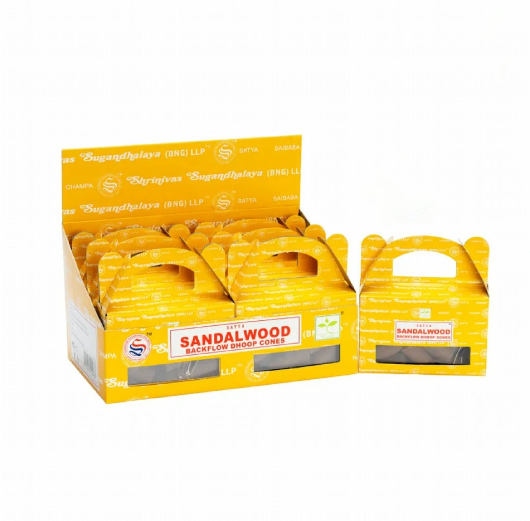 Sandalwood Backflow Dhoop Incense Cones