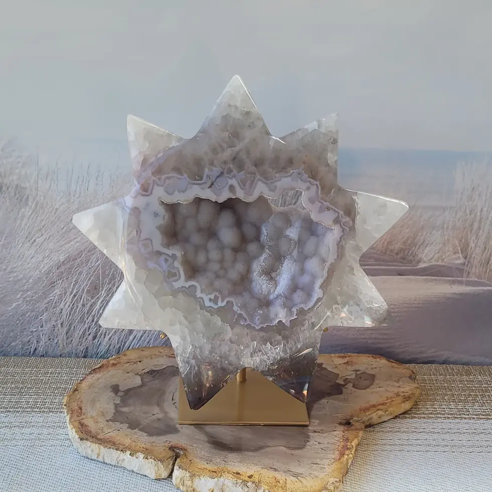 Druzy Agate Star