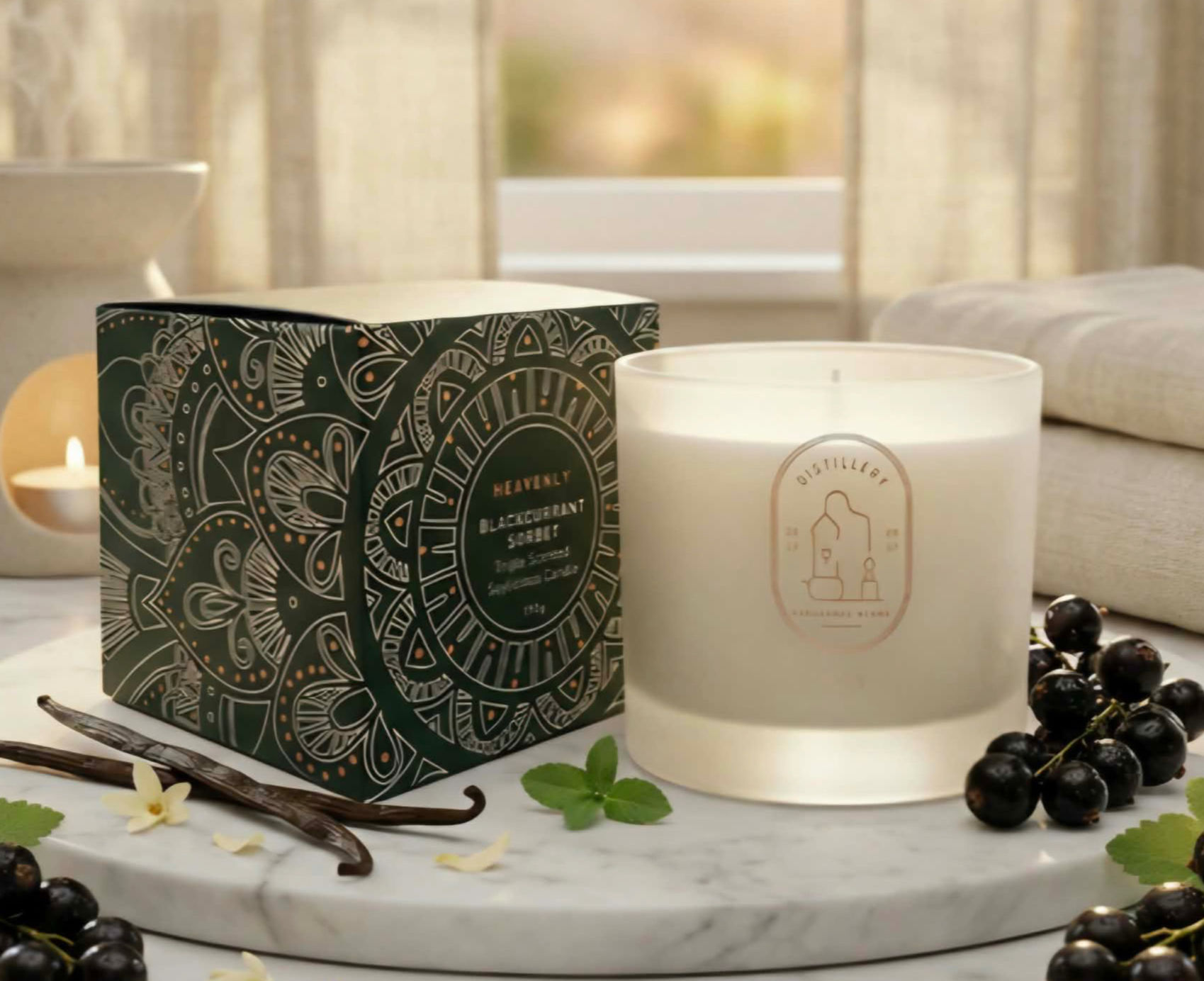 Heavenly Blackcurrent Sorbet Soy Candle 190g