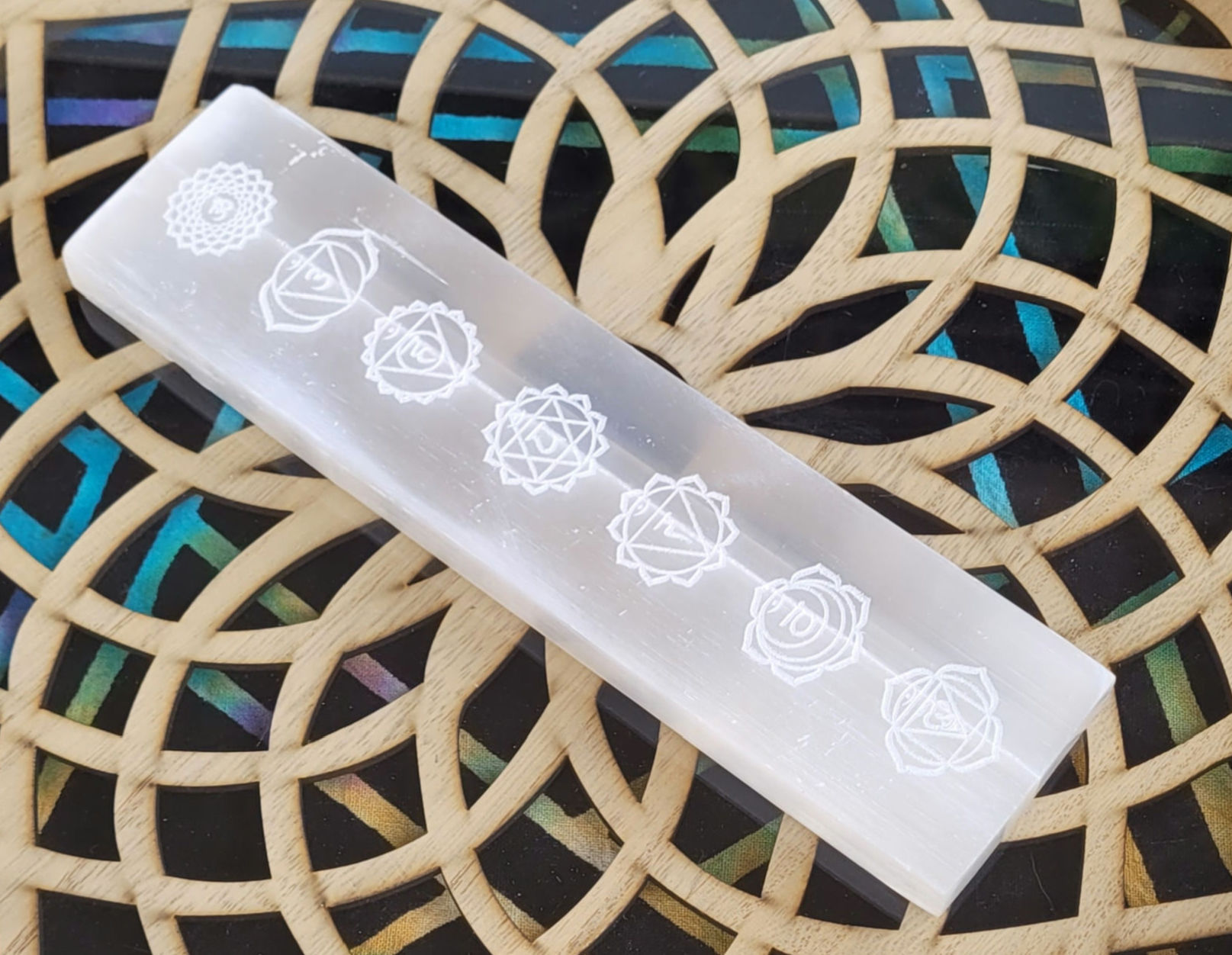 Selenite Chakra Cleansing/Charging Plate