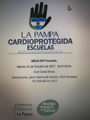 LA PAMPA CARDIOPROTEGIDA   -  MEGA RCP ESCUELAS