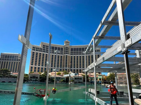 Temporary Event Structure Installation at the Formula 1 Las Vegas