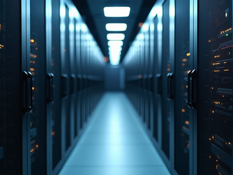 Server racks powering website performance