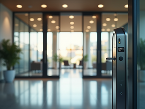 Customized access control system at office entrance