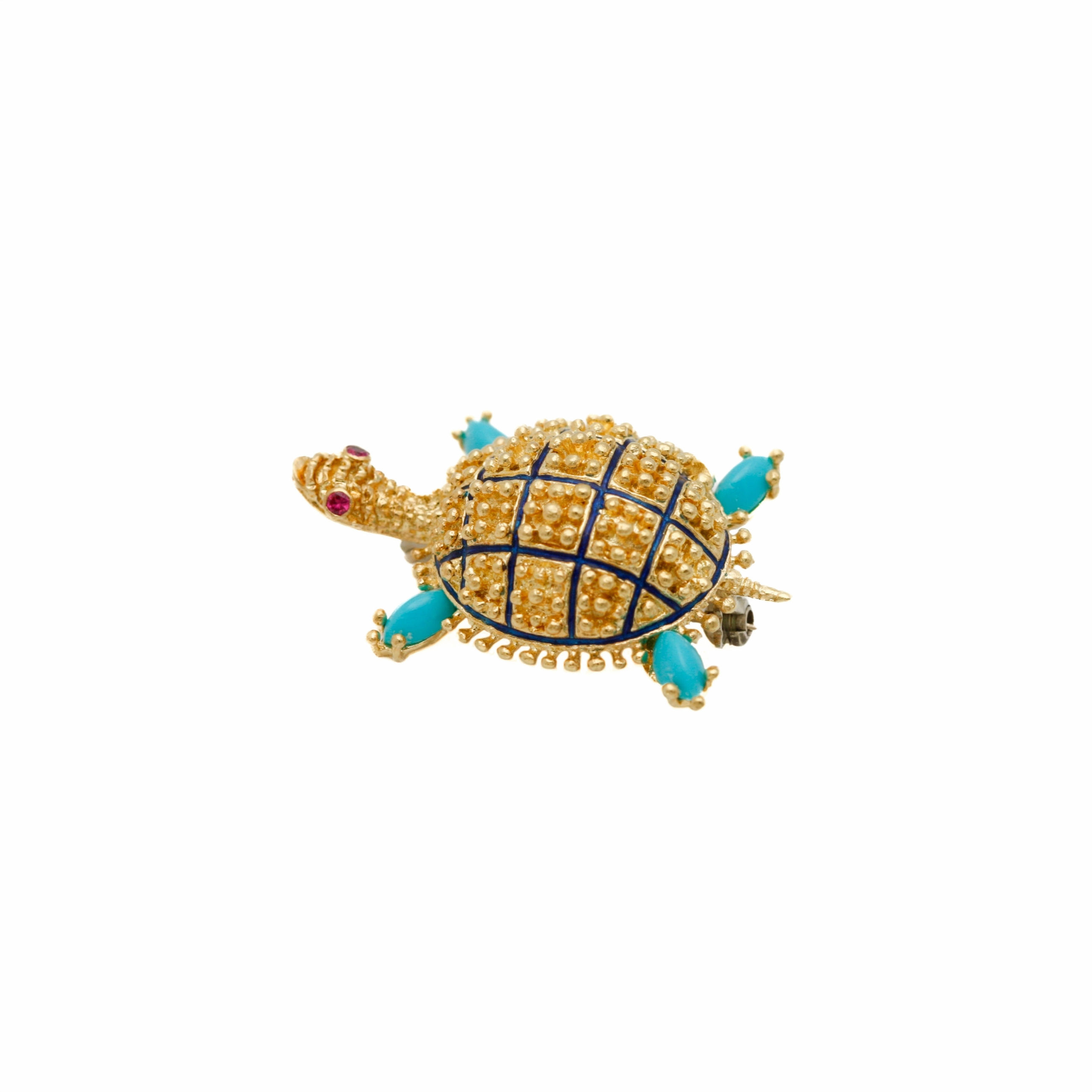 Turtle Brooch in 18 karat Yellow Gold