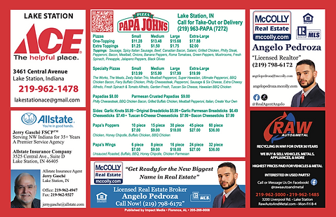 magnetic menu advertising