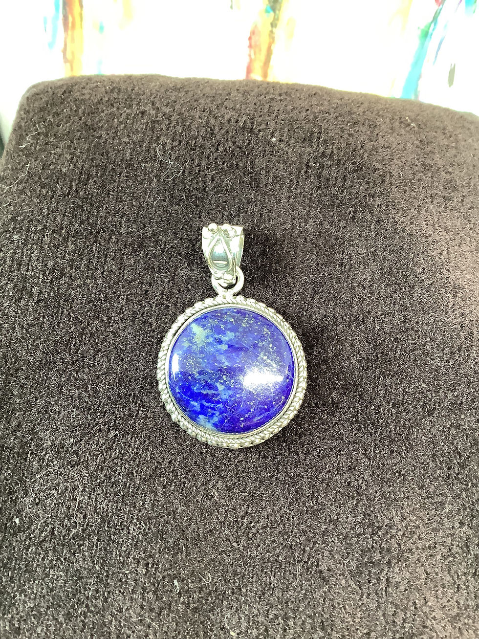 Thumbnail: Lapis Lazuli Sterling Silver Pendant 