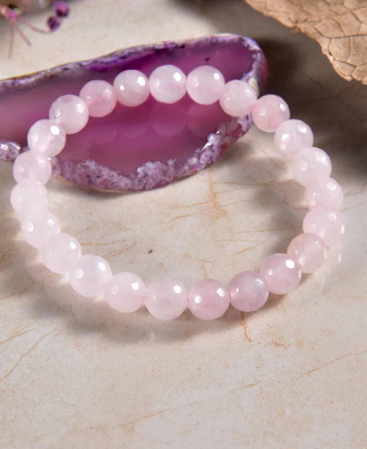Rose Quartz 8mm Healing Bead Bracelet