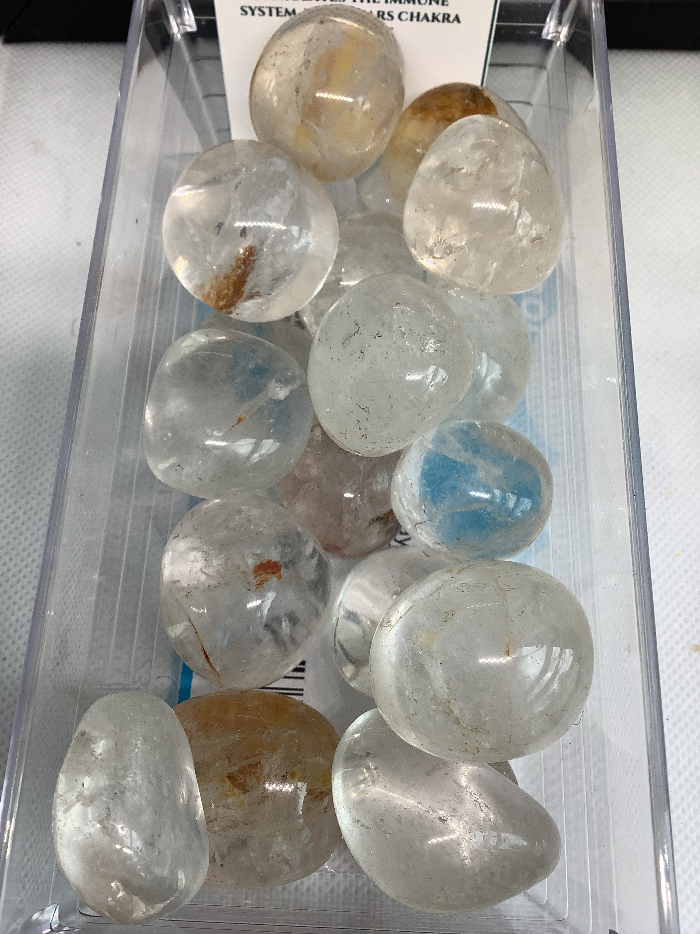 Large Clear Quartz Tumble stones