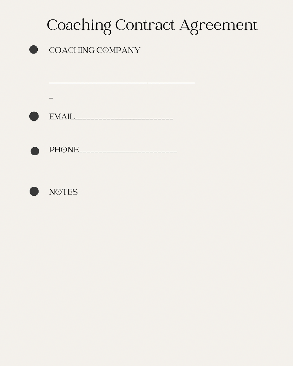 Thumbnail: FREE Influencers free client/coach templates downloadable/printable