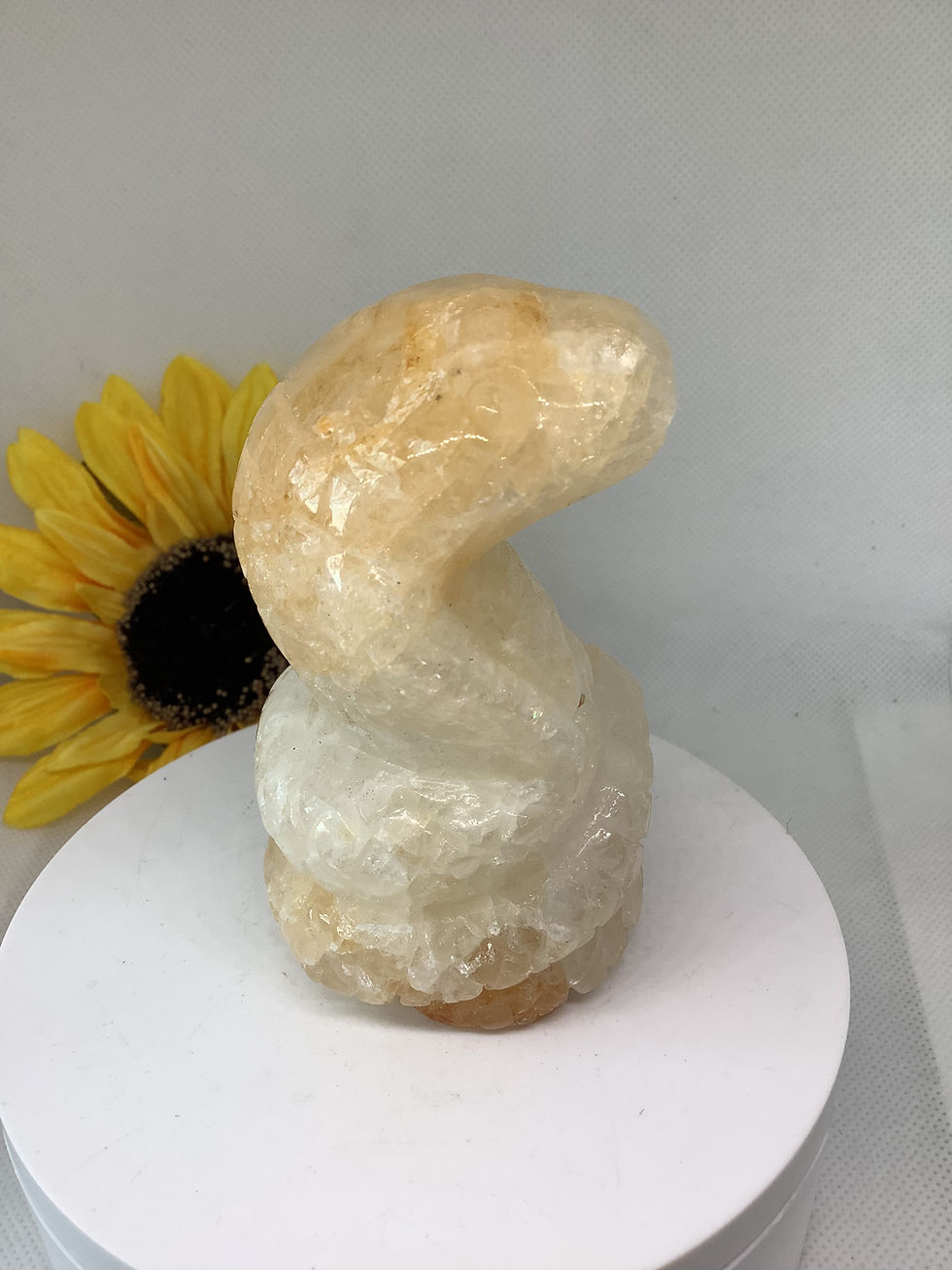 Thumbnail: Golden Healer Quartz Carved Cobra 