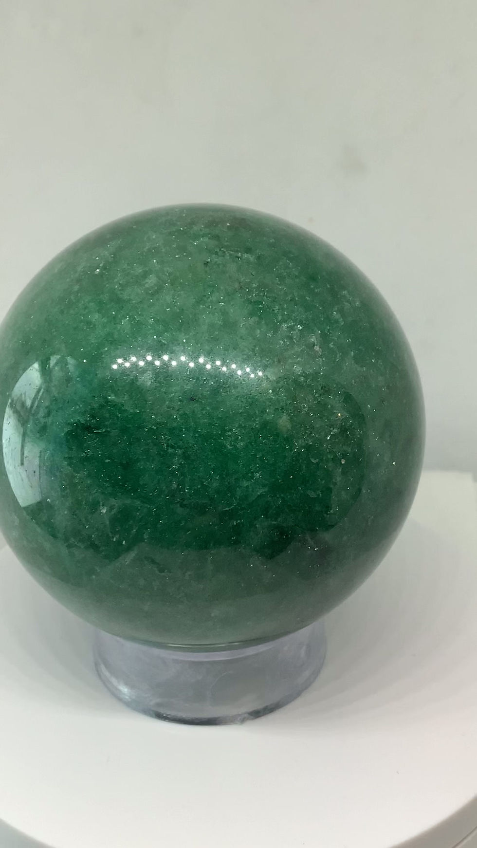 Thumbnail: Green Strawberry Quartz Sphere