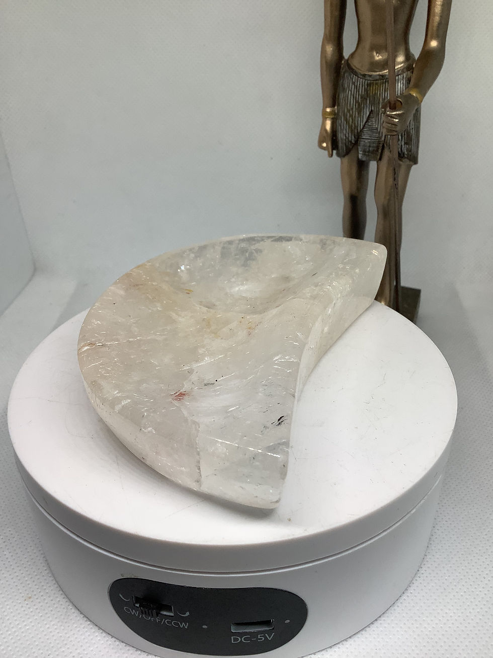Thumbnail: Clear Quartz Crescent Moon Bowl
