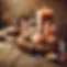 DALL·E 2024-09-05 20.56.07 - A rustic, spiritual scene featuring a wooden surface with sof