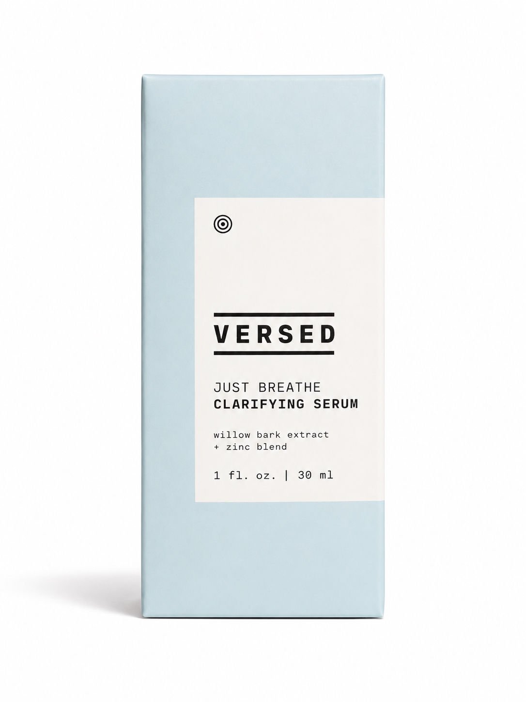 Versed Just Breathe Clarifying Serum 1 oz – Willow Bark + Zinc for Blemish-Prone