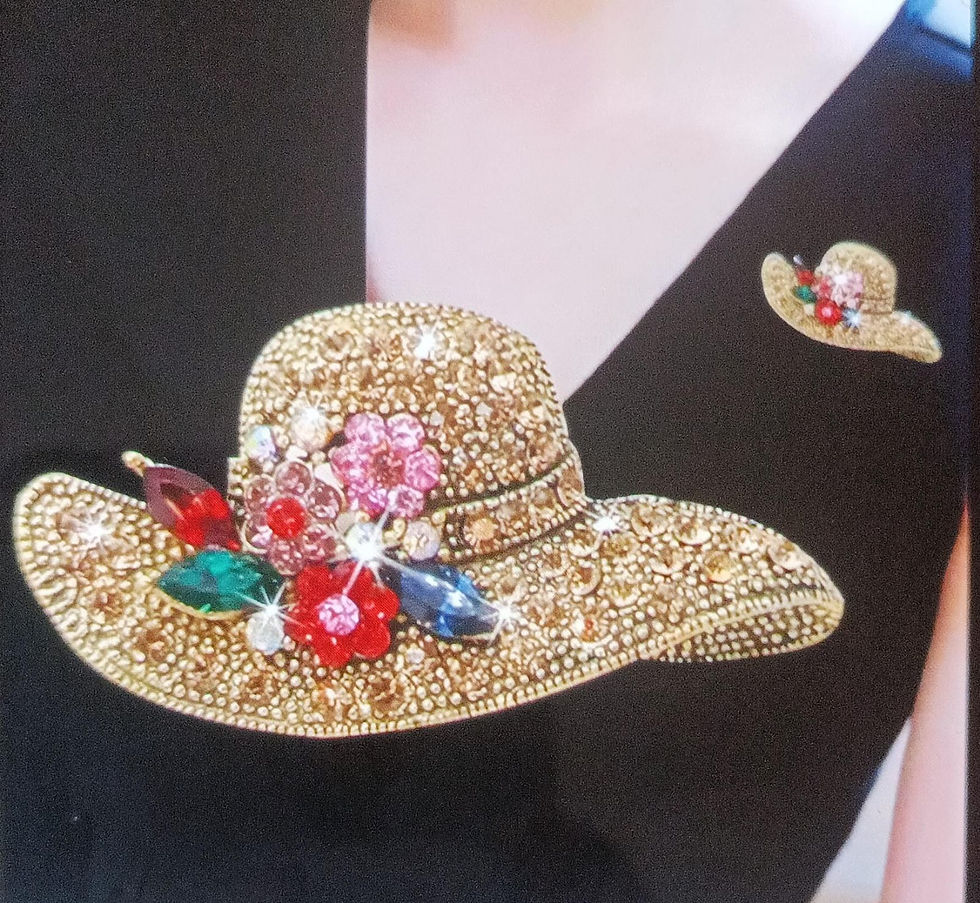Miniature : Brosche im Vintage Stil 