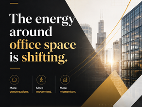 There’s a noticeably better energy around office space right now.