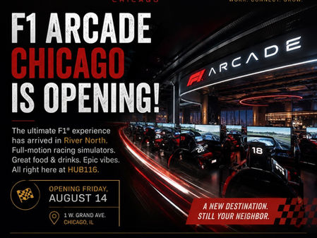 F1 Arcade Chicago officially opens its doors this Friday!
