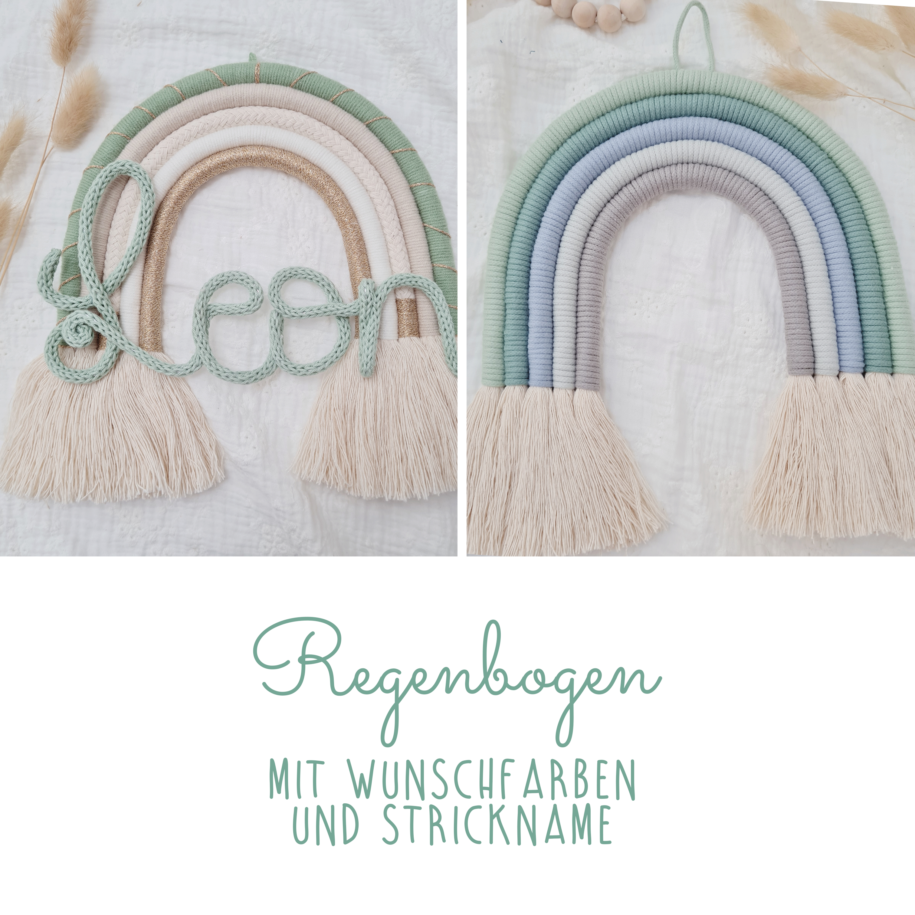 Regenbogen personalisierte Babygeschenke handgemachte Geschenke Geburtstag Geburt Taufe Dekoration Babyzimmer Kinderzimmer