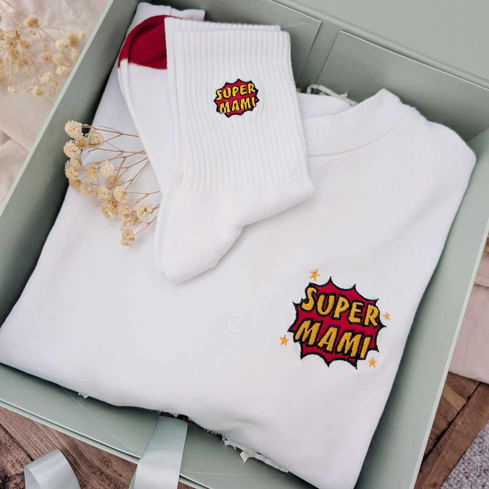 Miniaturbild: Socken "Super Mami" - für die Heldin des Alltags