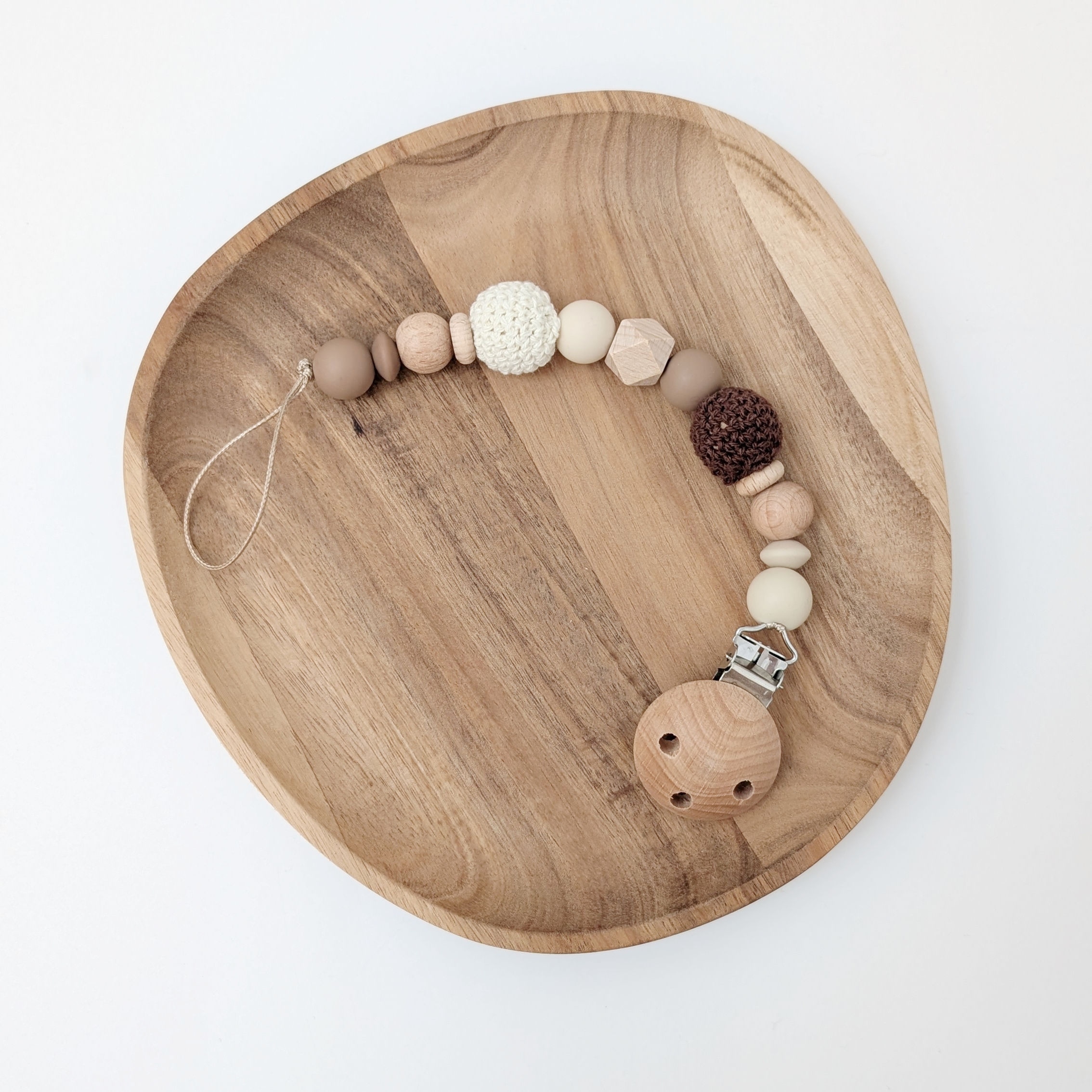 Nuggikette / Schnullerkette "Pure" 